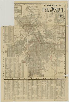 Fort Worth 1925
http://www.lib.utexas.edu/maps//historical/historic_tex_cities.html

https://www.tsl.state.tx.us/arc/maps/images/map4010.jpg

