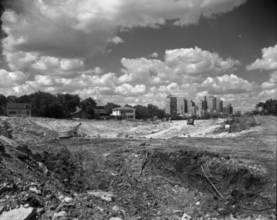 Fort Worth Expressway construction in 1953
The Fort Worth Expressway is now known as Interstate 30.W.D. Smith Commercial Photography Negatives. The University of Texas at Arlington Library, Special Collections 
