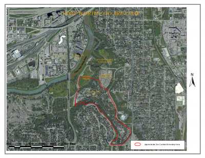 Aerial view of Zoo Boundary
