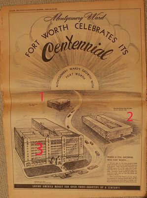 Ad for Montgomery Ward, Fort Worth Star-Telegram centennial edition, Oct. 30, 1949
Courtesy of Brian Luenser
