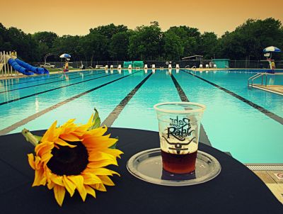 Newly refurbished Forest Park pool, 2013 
Photo by Jim Peipert
