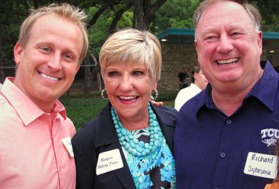 Kyle Jensen, Mayor Betsy Price and Richard Sybesma, 2013 
Photo by Jim Peipert
