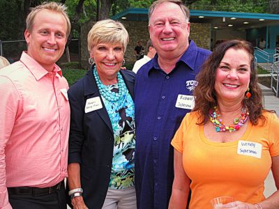 Kyle Jensen, Mayor Betsy Price and Richard and Wendy Sybesma, 2013 
Photo by Jim Peipert
