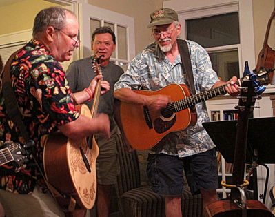 Music Night at the home of Jeff Gibbons on Harrison Avenue, July 4, 2013
Photo by Jim Peipert
