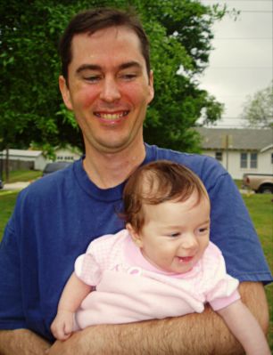Josh Lindsay and daughter Mateen, April 10, 2004

