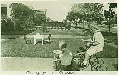 Looking east from the yard of 2312 Irwin St., circa 1920
