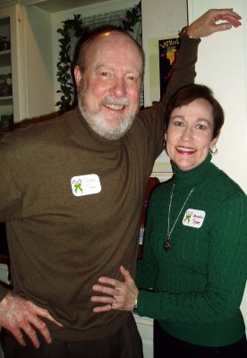 Gerry and Meralen Tyson, hosts of the 2005 neighborhood Christmas party at their home at 1351 Mistletoe Drive
