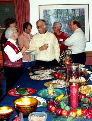 Guests at the 2005 Christmas party at the home of Gerry and Meralen Tyson, 1352 Mistletoe Drive
